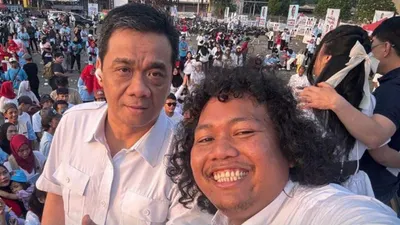 Bakal paslon Walikota dan Wakil Walikota Tangsel Ahmad Riza Patria-Marshel Widianto.