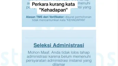 Ilustrasi. Pelamar CPNS 2024 Dinyatakan TMS