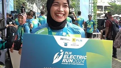 Waliyanti, Juara 1 kategori master jarak 10K Wanita berharap keseruan ajang PLN Electric Run 2024 akan berlanjut pada tahun selanjutnya.