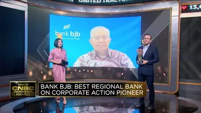 Bank bjb Sabet Penghargaan Best Regional Bank on Corporate Action Pioneer di Road to CNBC Indonesia Awards 2024