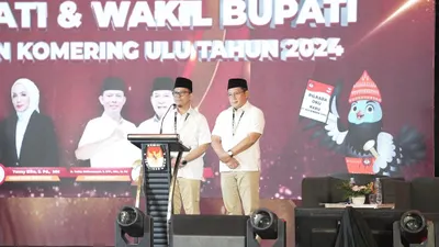 Calon Bupati dan Wakil Bupati OKU (OKU) nomor urut 2, Teddy Meilwansyah-Majito Bachri atau BERTAJI tampil memukau pada debat perdana.