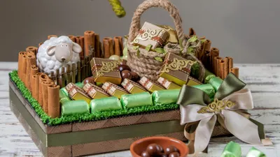 Ilustrasi hampers lebaran Idul Fitri.