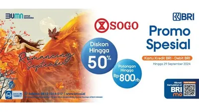 Promo Spesial dari BRI di Sogo Department Store. (Dok. BRI)
