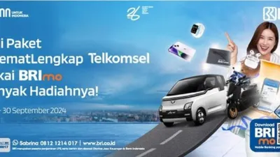 Program Racing Poin BRImo x Telkomsel punya banyak hadiah menarik. (Dok. BRI)