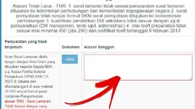 Gagal seleksi administrasi bisa ajukan sanggahan