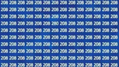 Tes Penglihatan: Amati dengan Fokus! Ada Deretan Angka yang Berbeda pada Kumpulan Angka 208, Angka Berapa?