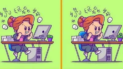Tes IQ: Fokus dan Konsentrasi! Amati Gambar Perempuan Tampak Marah Ini, Coba Cari 3 Perbedaan!