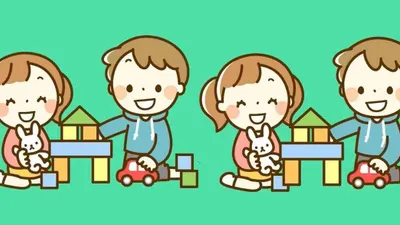 Tes IQ: Tantang Dirimu dengan Menemukan 3 Perbedaan di Gambar Anak-anak sedang Bermain