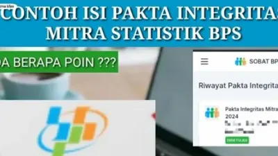 Jadi Penentu Akhir Rekrutmen Mitra Statistik 2025, Inilah Poin Penting yang Tertuang Dalam Pakta Integritas BPS