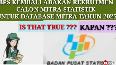 Badan Pusat Statistik Buka Pendaftaran Mitra Statistik 2025, Tamatan SMA Sederajat Usia 18-50 Tahun Silakan Merapat