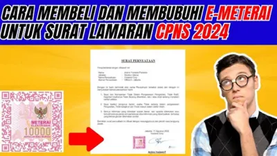 Catat! Inilah Hal Penting yang Wajib Diketahui Calon Pendaftar CASN 2024 tentang e-Meterai