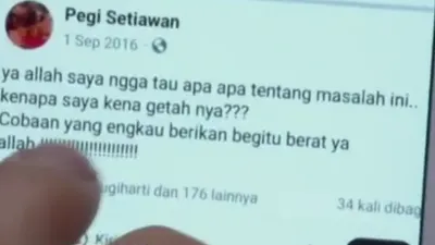 Status Facebook, Jejak Digital Pegi Setiawan mendadak hilang