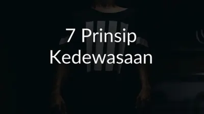 Prinsip Kedewasaan untuk Mencapai Kebahagiaan   