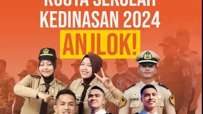 Ilustrasi Perbandingan Jumlah Kuota yang Tersedia di Sekolah Kedinasan Tahun 2023 dengan 2024