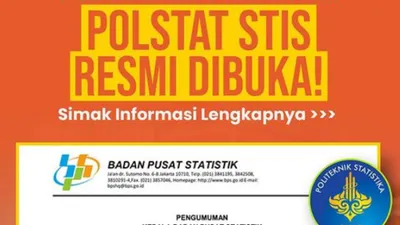 Dibuka Lusa! Ini Jumlah Kuota dan Proses Tahapan Seleksi Bagi Calon Mahasiswa Sekolah Kedinasan Polstat STIS