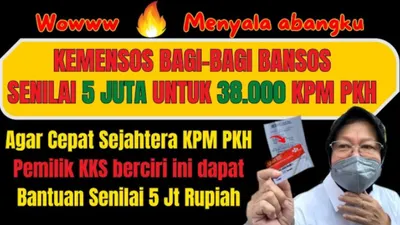 Kementerian Sosial Luncurkan Anggaran Sebesar Rp5 Juta Bagi KPM Bantuan Sosial Kategori ini