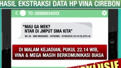 Terungkapnya hasil ekstraksi percakapan dengan Mega melalui pesan singkat, menjadi lembar baru perjalanan kasus tewasnya Vina.