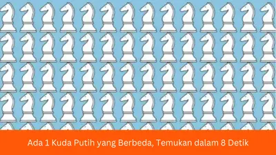 Tes Penglihatan: Ada 1 Kuda Putih yang Berbeda di Antara 70 yang Sekilas Sama, Temukan dalam Waktu 8 Detik!