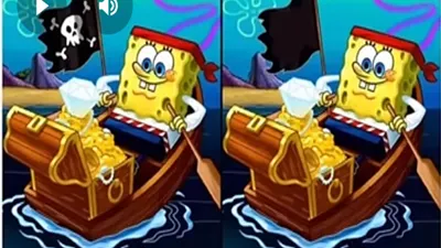 Tes Penglihatan: Bisakah Kamu Menemukan 1 Perbedaan di Gambar Spongebob Squarepants