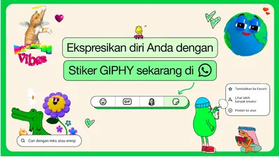 WhatsApp menghadirkan fitur stiker GIPHY yang lebih canggih dibandingkan sebelumnya, dengan kemampuan bergerak.