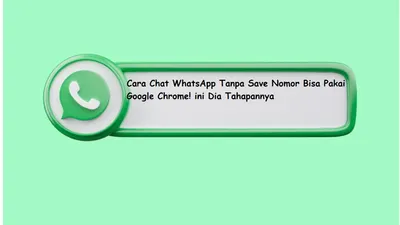 Ilustrasi chat WhatsApp tanpa save nomor.
