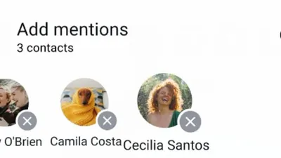 WhatsApp kini memiliki fitur penyebutan di status, namun aksesnya hanya untuk pengguna yang disebut, berbeda dengan Instagram.
