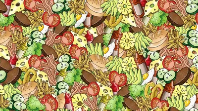 Tes Penglihatan: Ingin Menguji kejelian Mata? Coba Temukan timun di Gambar Makanan Ini