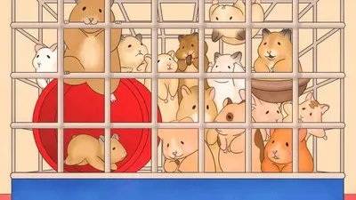 Tes Penglihatan: Ingin Uji Daya Fokus? Coba Temukan Seekor Kelinci di Antara Hamster!
