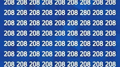 Tes Penglihatan: Temukan Angka 280 di antara Angka 208 untuk Mengetahui Seberapa Jeli Kamu