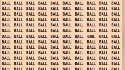 Tes IQ Ilusi Optik: Gunakan Penglihatanmu yang Tajam, Temukan Kata BAIL di Antara BALL dalam Waktu 8 Detik! Bisa?