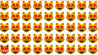 Tes Penglihatan: Kamu Punya Konsentrasi yang Baik? Temukan Emot Kucing yang Berbeda!