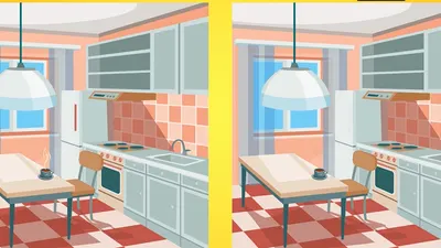Tes Penglihatan: Coba Temukan 3 Perbedaan pada dapur Ini, Yuk Uji Ketajaman Mata Kamu