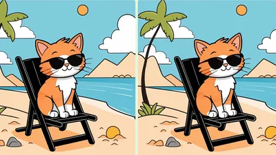 Tes Penglihatan: Coba Temukan 3 Perbedaan pada Kucing Sedang Berjemur Ini untuk Menguji Kejelian Mata Kamu