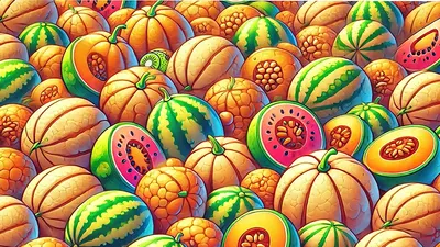 Tes Penglihatan: Uji Kemampuan Analisa Kamu, Coba Temukan Buah Kiwi pada Buah Semangka dan Labu Ini