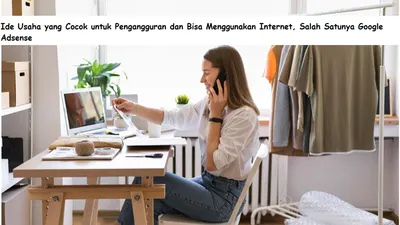 Ilustrasi usaha menggunakan internet.