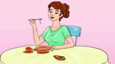 Satu kesalahan gambar tes otak pada perempuan yang sedang makan ini bisa berupa bentuk atau sesuatu yang tidak pada tempatnya.