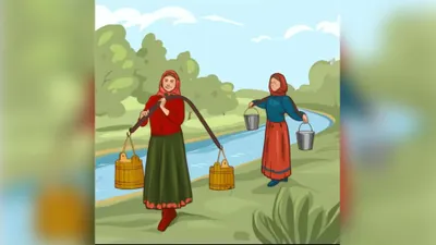 Tes IQ: Tebak Wanita Mana yang Membawa Air dengan Jumlah Lebih Banyak? Sebutkan Alasannya!