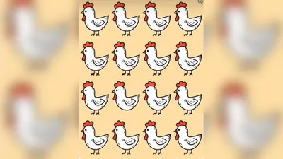 Tes Penglihatan: Ada Satu Gambar Ayam yang Paling Berbeda, Coba Temukan Dalam 5 Detik!
