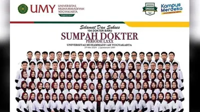 Kampus swasta terbaik di Indonesia, yaitu Universitas Muhammadiyah Yogyakarta (UMY) membuka pendaftaran jurusan kedokteran 2024.