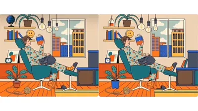 Tes IQ: Coba Temukan 5 Perbedaan pada Gambar Orang yang Sedang Duduk Ini!