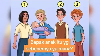 Tes IQ: Pria Nomor Berapa yang Merupakan Ayah Si Bayi?
