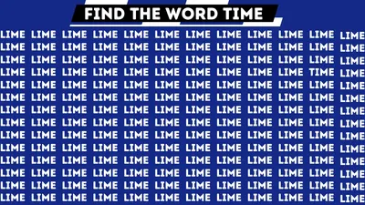 Tes IQ: Hanya Orang dengan Mata Ekstra Tajam yang Bisa Temukan Kata TIME di Antara 'LIME' dalam 12 Detik!