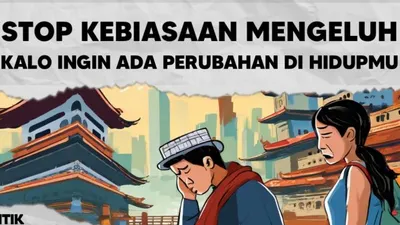 Ilustrasi kebiasaan mengeluh