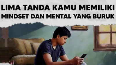 Ilustrasi mindset dan mental yang buruk