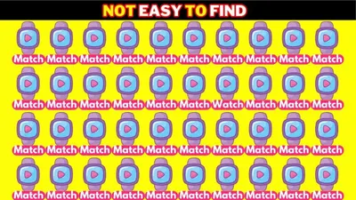 Tantangan melatih ketelitian mari temukan kata watch di antara match pada gambar