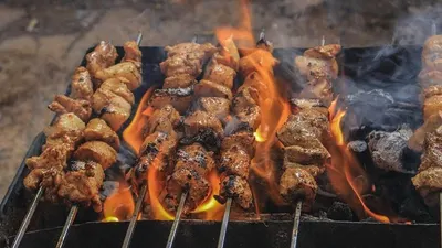 Ilustrasi sate kambing