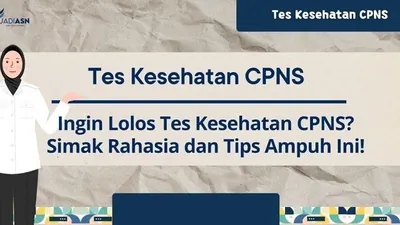 Ilustrasi tes kesehatan CPNS