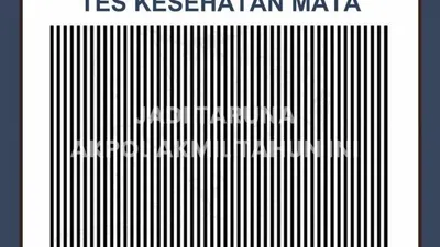 Tes Penglihatan: Fokus! Amati Garis Vertikal Ini, Ternyata Ada Rangkaian Kata yang Tersembunyi, Bisa Sebutkan?