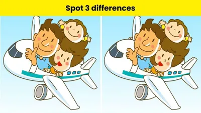 Tes IQ: Pertajam Daya Ingat Visual dengan Menemukan 3 Perbedaan pada Gambar Keluarga dalam Pesawat Ini, Uji Kemampuan Observasimu