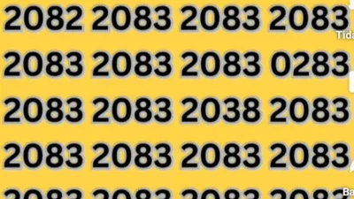 Tes IQ: Ada 2 Angka Berbeda di Kumpulan 2083, Yakin Bisa Temukan dalam 7 Detik? Tunjukkan Kejelianmu Sekarang!
